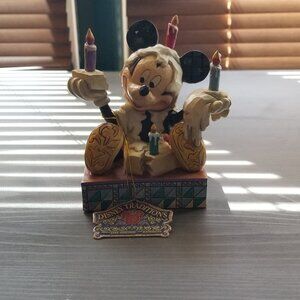 Jim Shore Disney Traditions Mickey With Birthday Cake Figurine